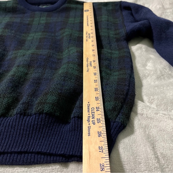 Oscar Jacobson L Large Retro Wool Sweater Wind Stopper Windbreaker pullover - Picture 3 of 8